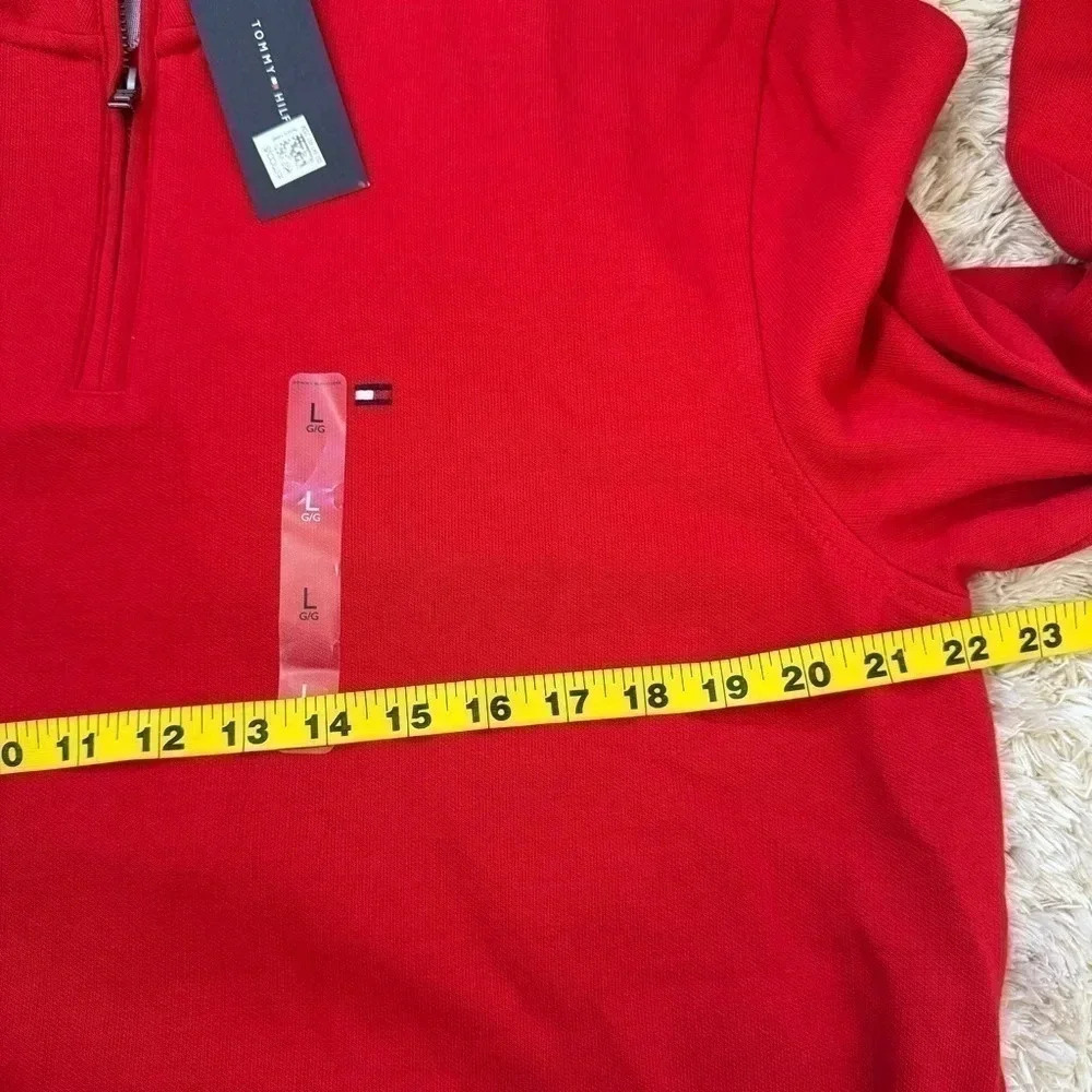 Tommy Hilfiger Mens Quarter Zip pullover Sweaters size Large - Picture 7 of 10